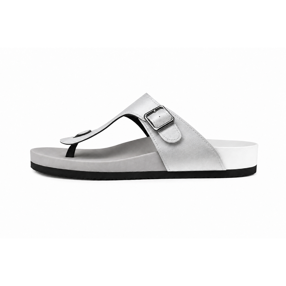 KALIA coloris Argenté — tong sur mesure Aztharna